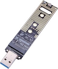 M.2 NVME USB 3.1 Adapter, M-Key M.2 NVME to USB Card Reader USB 3.1 Gen 2 Bridge Chip with 10 Gbps High Performance, Compatible with Samsung 950/960/970 Evo/Pro or Other M.2 SSDs with PCI-E Type