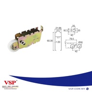 500VS-VSP-MR-006-N-DB Sliding Door Double Roller Economy