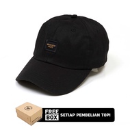 [FREE BOX] Breakside Polo Cap His - Black - Topi Pria