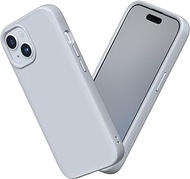 RhinoShield Case Compatible with [iPhone 15] | SolidSuit - Shock Absorbent Slim Design Protective Cover with Premium Matte Finish 3.5M / 11ft Drop Protection - Ash Grey