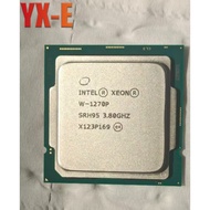 Intel Xeon W-1270P LGA-1200 CPU Processor W 1270P SRH95 3.80GHz up to 5.1GHz 8-Core 16-Threads 16MB 125W L3 cache 16MB with Heat dissipation paste