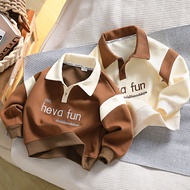 Long Sleeve Polo Shirt for Boys and Girls Large Size 12 Years Old - Korean Boys Sweatshirts - Moonbe