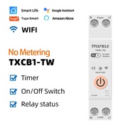 TUYA WIFI Smart Circuit Breaker 1P 63A Power Metering Energy Meter DIN Rail Smart Home wireless Remo