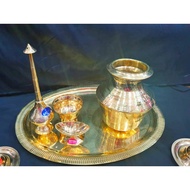 Brass Nirai Kudam Set