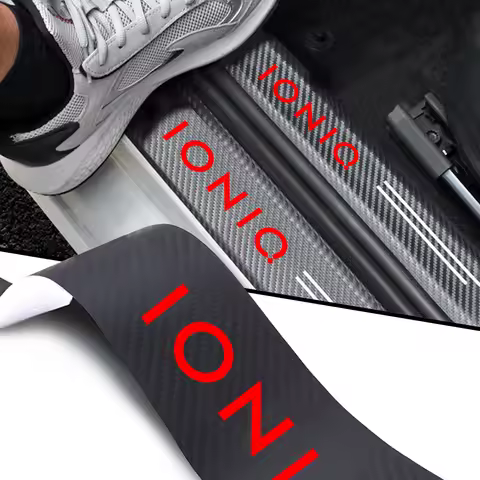 for Hyundai IONIQ 5 6 7 4pcs Car threshold Car sticker car accessories