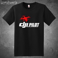 Dji Drone Pilot Logo Men'S Black T-Shirt