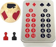 RORTUSAT Euchre Trump Marker Dice Cube (2 in) Euchre Scorer Board Playing Cards Scoreboard Trump Mar