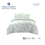 Sarah Miller Austin Quilt Cover Set | 880 Thread Count | 100% Combed Cotton Sateen [ Super Single]