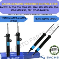 SACHS GENUINE ABSORBER (FRONT, REAR) FOR BMW 316d 316i 318i 318d 320i 320d 323i 325i 330i 330d 335i 