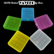 YAYEEO Battery , Anti-slip Plastic 18650 Battery Box,  4 AA AA Coloful Rechargeable Battery Containe
