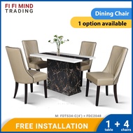 Moniccak Marble Dining Set/ Marble Dining Table/ Meja Makan 6 Kerusi/ Meja Makan Marble/ Meja Makan Set