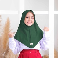 Kerudung Bergo Anak Sekolah Spandek Jersey Hamida Sport / Jilbab Anak Sekolah SD SMP SMA Bahan Spand