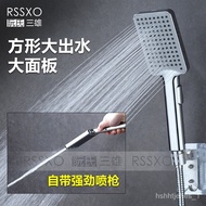 Square Pressurized Shower Nozzle with Super Spray Shower Heater Shower Shower Water Heater Shower Shower Head Set