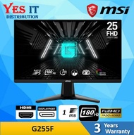 MSI OPTIX G255F 25" (RAPID IPS PANEL1ms GTG 180HZ FHD) GAMING MONITOR
