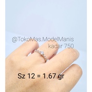 Hala gold ring, 750 white gold