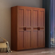 Main Bedroom Flat Door Large Wardrobe Solid Wood Door with Drawer Wardrobe Modern Chinese Wardrobe 3