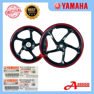 NOUVO LC NOUVOLC AT135LC SPORTRIM RIM CASTWHEEL SET BLACK LINE RED HITAM LINE MERAH ORIGINAL100%YAMA