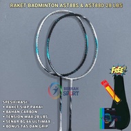Badminton Racket A88S & A88D 28 LBS Carbon Material 28 LBS B66 Strings Bonus Bag and Grip