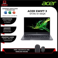 Acer Swift 3 SF316-51-56QK FHD Laptop - (16.1"/Intel® Core i5-11300H 8GB 512GB SSD Iris Xe W10 H&amp;S)