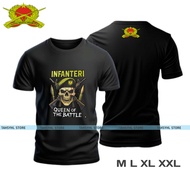 Premium Indonesian Army Infantry Army Distro T-Shirt Baju T Shirt Lelaki