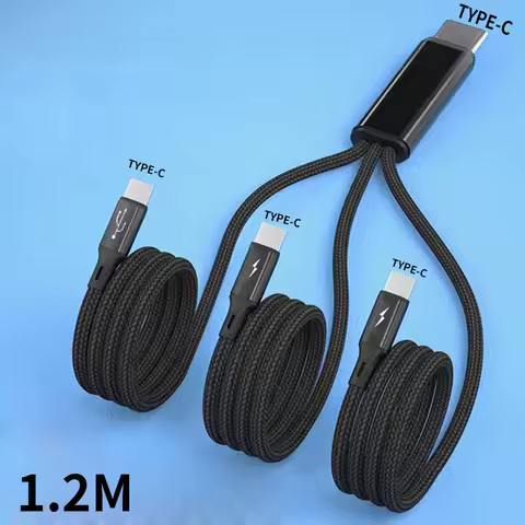3 in 1 USB Type C Cable USB C to Type C Charging Cable For Samsung Huawei Xiaomi 3in1 Micro USBC Cab