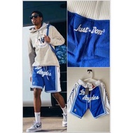 Just Don x Mitchell & Ness M&N Los Angeles Lakers blue shorts 短褲 全新 S