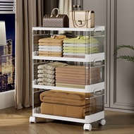 3 Tier Cabinet Storage Plastic Storage Box Home Organizer Container Drawer Rack