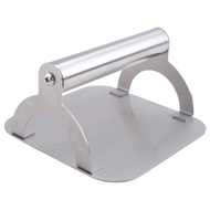 (LAWC) Kitchen Stainless Steel Steak Weight/Bacon Press with Handle Heavy-Weight Grill Press Commerc