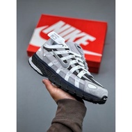 Nike P-6000 Initiator Running Shoes - Grey/Black/Blue - Retro Casual Sneakers