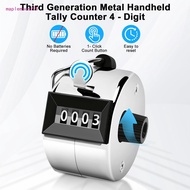 Clicker Counter, Metal Hand Tally Counter Clicker, 4 Digit Mechanical Palm Click Counter For Countin
