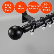 Stainless Steel Extendable Curtain Rod Curtain Track SG Ready Stock