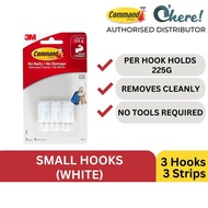3M Command Small Hooks 1 Hook Holds 225G