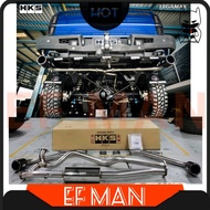 ORIGINAL HKS LEGAMAX MUFFLER CARBON TWIN PIPE RAPTOR 4X4 FORD RANGER T6 T7 DUAL EXHAUST EXIT TURBO T