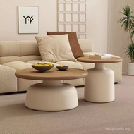 Cream Style Apartment Coffee Table Living Room Household Small Apartment Side Table Simple Influence