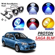 PROTON SAGA BLM Car Angel Eye Fog Lamp Led Light Halo Ring Spotlight COB Led Lampu Eagle Eye Kereta