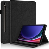 เคสหนังสำหรับแท็บ Samsung S10 FE Plus เคสขาตั้งเคสแบบพับปิดได้ลายนูน20253D 13.1นิ้วพร้อมช่องที่ใส่ดิ