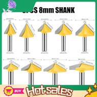 saob8mm 60 Degrees 90 Degrees 120 Degrees V-Shaped Cutter Woodworking Tools