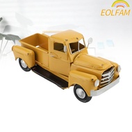 EOLFAM Pickup Truck Model, Tabletop Iron Metal Model Truck, Collectible Vehicles Vintage Collectible