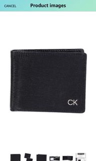 🇺🇸現貨 CK Calvin Klein Men Leathet Wallet Black 美國入口真皮男裝 男仕 男仔 銀包 錢包 生日禮物 畢業禮物