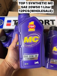 ORIGINAL TOP 1 SYNTHETIC MOTOR OIL MC SAE 20W50 Motorcycle Engine 1 LITER (12PCS)WHOLESALE