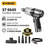 Khind ST6638 Pro Cordless Vacuum Cleaner - Strong Suction Long Lasting LED Light 5 Year Warranty
