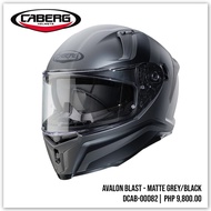 CABERG Avalon Blast I Matte Grey/Black FullFace Helmet (M-XL) (Made in Italy) (DCAB-00082)