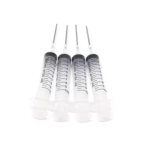 4Pcs 10ml Syringe with Needle for UV DTF Dye Ink Pigment Ink Sublimation Ink Refill Tool