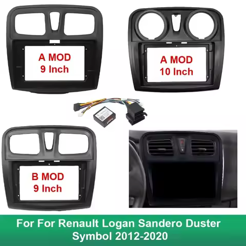 9 Inch 10 Inch Car Frame Fascia Adapter Android Radio Dash Fitting Panel Kit For Renault Logan Sande
