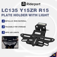 Universal Foldable Magnetic Plate Lipat Holder Tail Tidy LED Y15 Y16 RS150 LC135 RFS150 VF3 R15 R25 