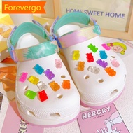 【Forever】 10/18/20Pcs Candy Bears Shoes Charms DIY Women's Charms Designer Hole Shoe Clips Charm Pin