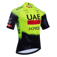 สีขาวรวมทีมขี่จักรยาน Maillot UAE Jersey กางเกงขาสั้นผู้ชายผู้หญิง Ciclismo จักรยาน Jersey ขี่จักรยา