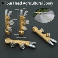 CAEIORE Atomizing Sprayer Nozzle, 4 Nozzles Copper Agriculture Spray Nozzle, Atomizer Adjustable Fan