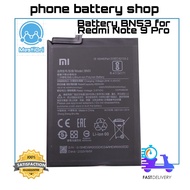 Original Xiaomi Redmi Note 9 Pro BN53 Battery 5020 mAh READY Stock