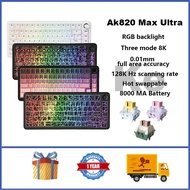 AJAZZ AK820 MAX Ultra Wireless Magnetic Keyboard 75% Hot swappable RGB 8k Polling Rate Custom Gaming